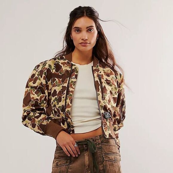 NWT / Free People / Alpha Industries / L-2B Cropped Flight Jacket / Small / $300 - Picture 1 of 3
